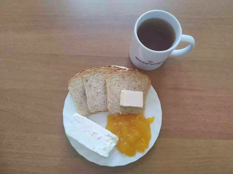 Śniadanie: dieta o kontrolowanej zawartości kwasów tłuszczowych

chleb mieszany z płatkami owsianymi 70g, margaryna miękka 10g, twaróg w kawałku 100g, dżem 70g
A 1,7
