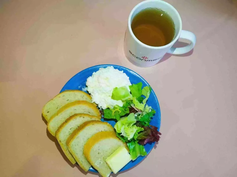 Śniadanie: dieta łatwostrawna

chleb pszenny 70g, margaryna miękka 10g, twarożek 120g, mix sałat, herbata czarna
A: 1,7
