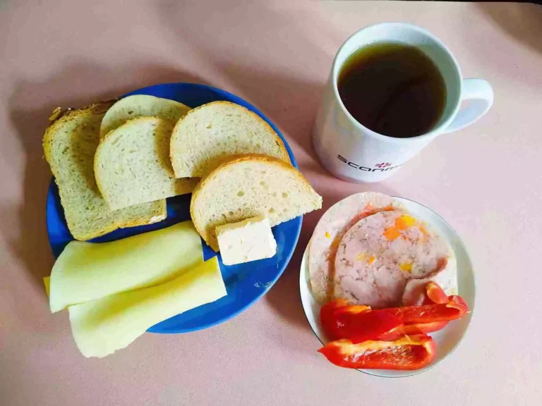Śniadanie: dieta podstawowa

chleb pszenny 60g, chleb mieszany z płatkami owsianymi 20g, margaryna miękka 10g, wędlina 60g, ser żółty 40g, papryka 40g, herbata czarna
A: 1,7
