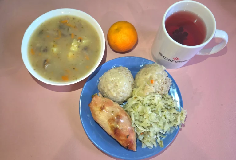 obiad dieta podstawowa: zupa pieczarkowa 450ml, roladka wieprzowa 120g, kasza jęczmienna 150g, kapusta biała na ciepło 120g, woda z sokiem owocowym, mandarynka
A: 1, 10 obiad dieta podstawowa: zupa pieczarkowa 450ml, roladka wieprzowa 120g, kasza jęczmienna 150g, kapusta biała na ciepło 120g, woda z sokiem owocowym, mandarynka
A: 1, 10